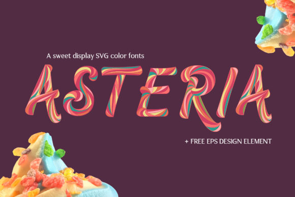 Asteria: A Playful Color Font for Vibrant Design