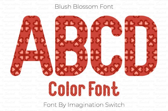 Blush Blossom: A Color Font for Captivating Design