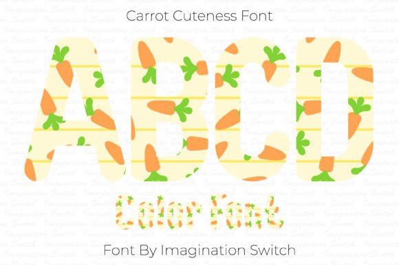 Carrot Cuteness: Infusing Vibrant Typography into Your Designs