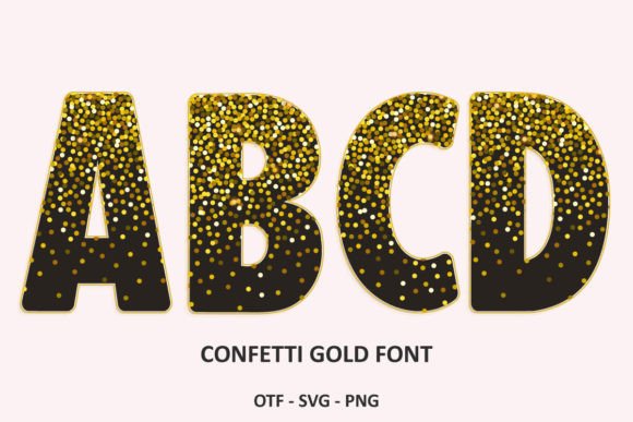 Confetti Gold: A Sparkling Font for Modern Design