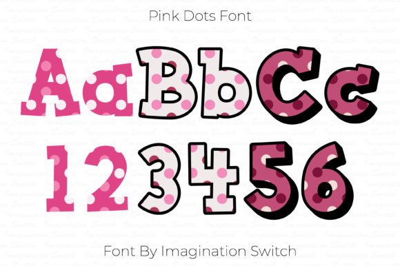 Elevate Your Visuals with Pink Dots Typography