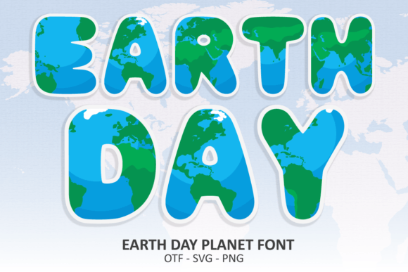 Elevate Your Visuals with the Earth Day Planet Font