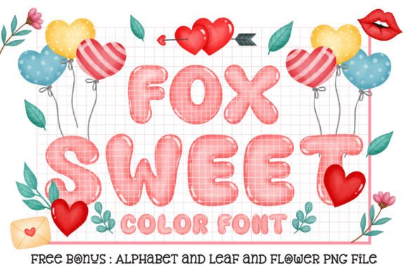 Fox Sweet: A Playful Color Font for Heartfelt Design