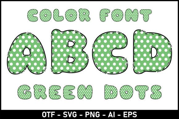 Green Dots: Elevating Playful Design with Whimsical Typography