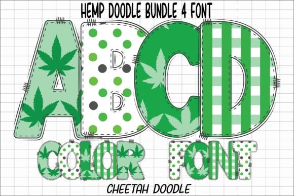 Hemp Doodle: The Creative Color Font for Modern Design
