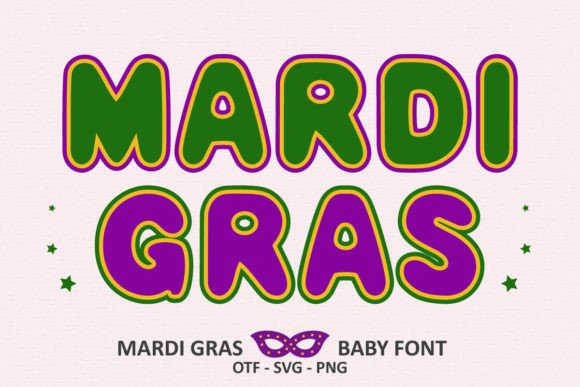 Mardi Gras Baby: A Festive Color Font for Designers