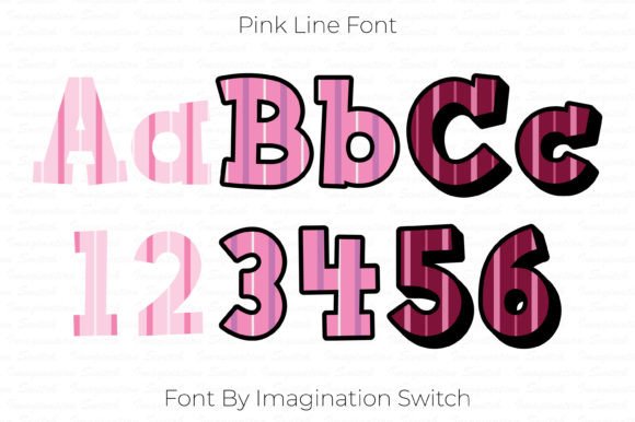 Pink Line: Elevating Visual Communication with Colorful Typography