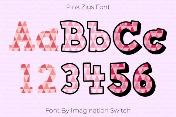 Pink Zigs: A Modern Color Font for Dynamic Design