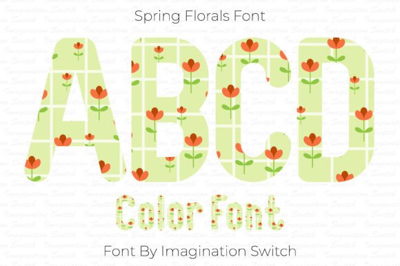 Spring Florals: A Colorful Font for Modern Design