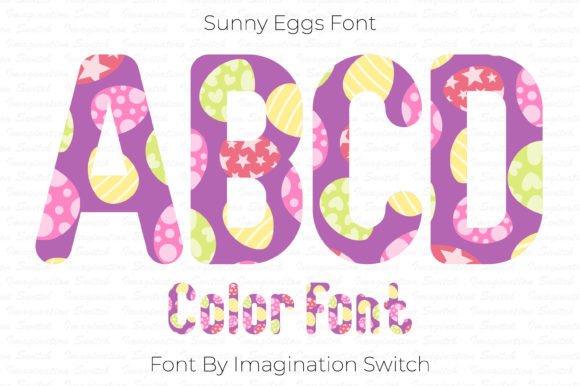 Sunny Eggs: A Vibrant Typographic Asset for Creative Projects