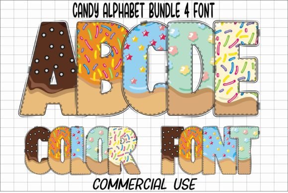 Sweeten Your Designs with Candy Alphabet Typography