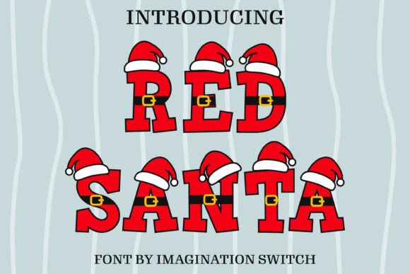 The Visual Impact of Red Santa Font in Modern Design