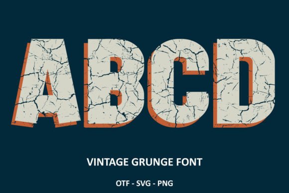 Vintage Grunge: Textured Typography for Impactful Design