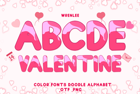Wrenlee: A Charming Color Font for Romantic Design
